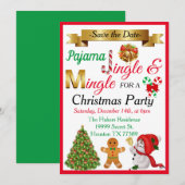 Weihnachts-Party Einladung (Vorne/Hinten)