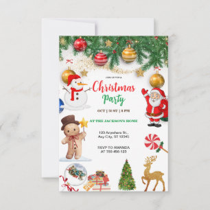 Weihnachts-Party Einladung