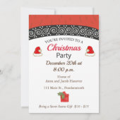 Weihnachts-Party Einladung (Rückseite)