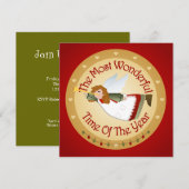 Weihnachts-Party Einladung (Vorne/Hinten)