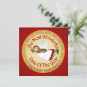 Weihnachts-Party Einladung (Stehend Vorderseite)