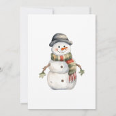 Weihnachts-Party Einladung (Rückseite)