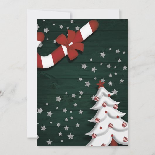 Weihnachts-Party Einladung (Rückseite)