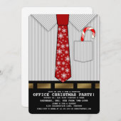 Weihnachts-Party Einladung am Sonntag (Vorne/Hinten)