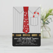 Weihnachts-Party Einladung am Sonntag (Stehend Vorderseite)