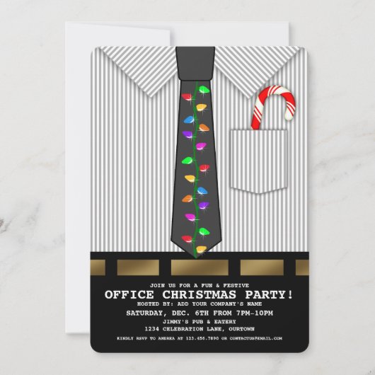 Weihnachts-Party Einladung am Sonntag (Vorderseite)