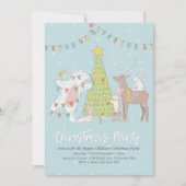 Weihnachts-Party Einladung | Dekorationsbaum (Vorderseite)