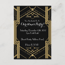Weihnachts-Party Einladung der 1920er Jahre