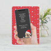 Weihnachts-Party-Einladung Einladung (Stehend Vorderseite)