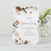 Weihnachts-Party Einladung, Einladung zur Hochzeit (Stehend Vorderseite)