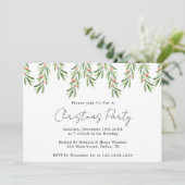 Weihnachts-Party Einladung, Feiertag lädt ein Einladung (Stehend Vorderseite)