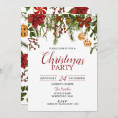 Weihnachts-Party Einladung, Firmenfeier Einladung (Vorne/Hinten)