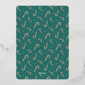 Weihnachts-Party Einladung Foil Weihnachtskarte (Rückseite)