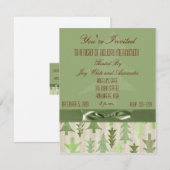 Weihnachts-Party Einladung für Business oder Perso (Vorne/Hinten)