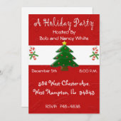 Weihnachts-Party Einladung für Business oder Perso (Vorne/Hinten)