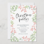 Weihnachts-Party Einladung | heilige Blätter (Vorderseite)