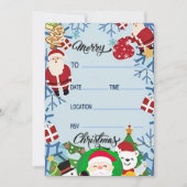 Weihnachts-Party Einladung-Karten Einladung (Vorderseite)