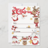 Weihnachts-Party Einladung-Karten Einladung (Vorderseite)