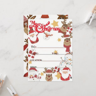 Weihnachts-Party Einladung-Karten Einladung