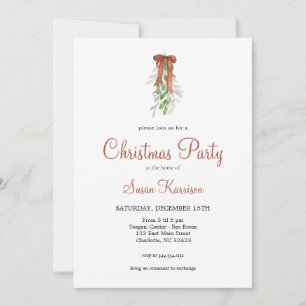 Weihnachts-Party Einladung Kupfer-Bogen