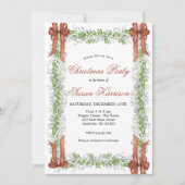 Weihnachts-Party Einladung Kupfer-Bogen (Vorderseite)