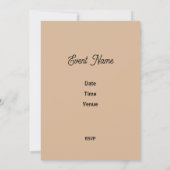 Weihnachts-Party Einladung, Minimalistischer Skand Einladung (Rückseite)