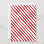 Weihnachts-Party Einladung mit Blütenbonbons (Rückseite)