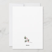 Weihnachts-Party Einladung mit Niedlichen Feiertag (Rückseite)