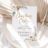 Weihnachts-Party Einladung Moderne Grüne Weihnacht