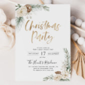 Weihnachts-Party Einladung Moderne Grüne Weihnacht