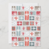 Weihnachts-Party Einladung - Muster (Rückseite)