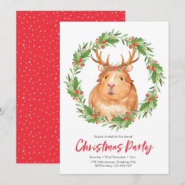 Weihnachts-Party Einladung | niedlicher Hamstersch