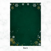 Weihnachts-Party Einladung | Schneeflocken und San