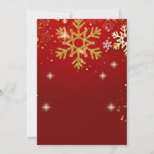 Weihnachts-Party Einladung - Text kann angepasst w (Rückseite)