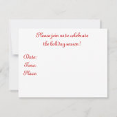 Weihnachts-Party Einladung Viktorianisch Country Z (Rückseite)