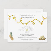 Weihnachts-Party Einladung, Weihnachten einladen (Vorne/Hinten)