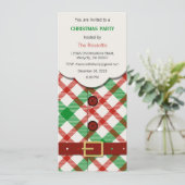 Weihnachts-Party Einladung, Weihnachten einladen Einladung (Stehend Vorderseite)