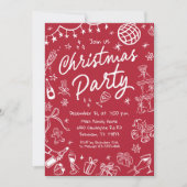 Weihnachts-Party Einladung, Weihnachten Einladung (Vorderseite)