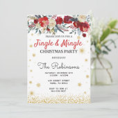 Weihnachts-Party Einladung, Weihnachts-Einladung Einladung (Stehend Vorderseite)