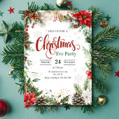 Weihnachts-Party Einladung, Weihnachtsabend Einladung