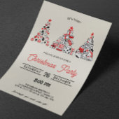 Weihnachts-Party Einladung | Weihnachtsbaumen