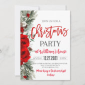 Weihnachts-Party Einladung Weihnachtsfest Party Ei (Vorderseite)