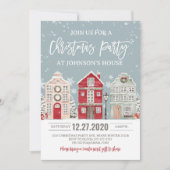 Weihnachts-Party Einladung Winter Adult Company (Vorderseite)