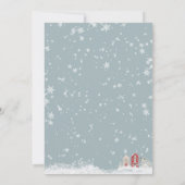 Weihnachts-Party Einladung Winter Adult Company (Rückseite)