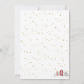 Weihnachts-Party Einladung Winter Weihnachts-Party (Rückseite)