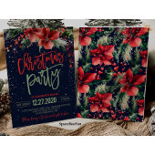 Weihnachts-Party Einladung Winterberry