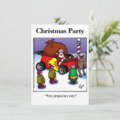 Weihnachts-Party Einladungen (Stehend Vorderseite)