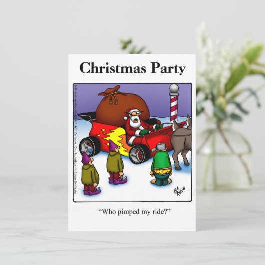 Weihnachts-Party Einladungen (Stehend Vorderseite)