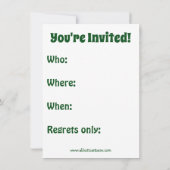 Weihnachts-Party Einladungen (Rückseite)