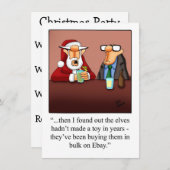 Weihnachts-Party Einladungen (Vorne/Hinten)